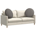 Cuscini per Seduta 2 pcs Grigio chiaro Ø60 x 21 cm