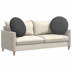 Cuscini per Seduta 2 pcs Grigio scuro Ø60 x 21 cm