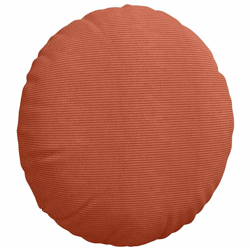 Cuscini per Seduta 2 pcs Rosso Arancio Ø60 x 21 cm