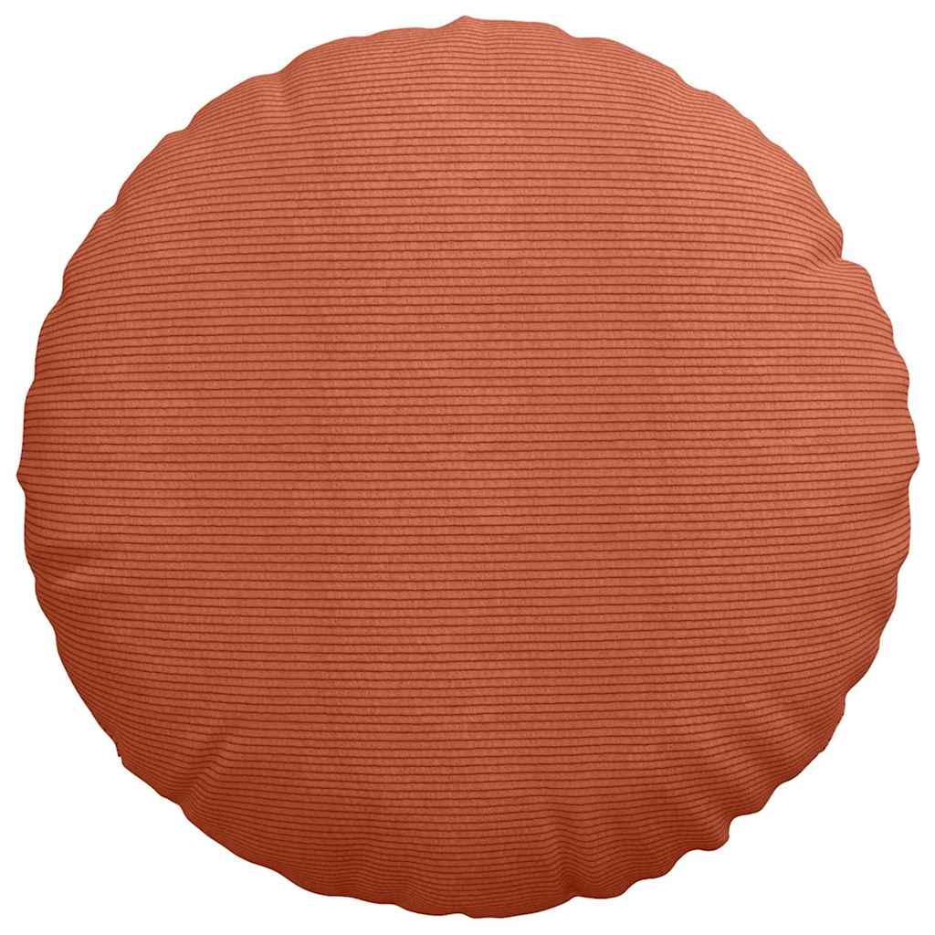 Cuscini per Seduta 2 pcs Rosso Arancio Ø60 x 21 cm