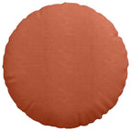 Cuscini per Seduta 2 pcs Rosso Arancio Ø60 x 21 cm