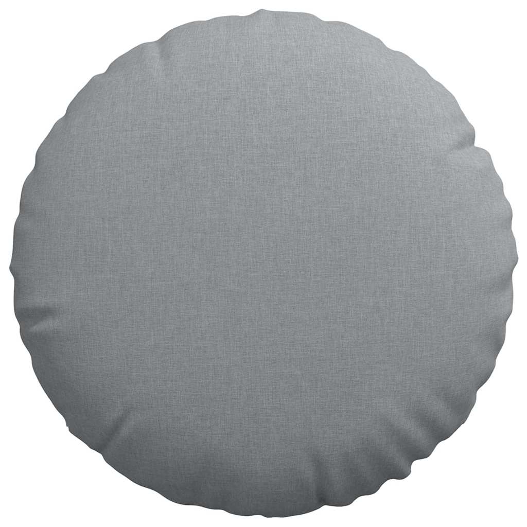Cuscini per Seduta 2 pcs Grigio chiaro Ø80 x 29 cm Tessuto