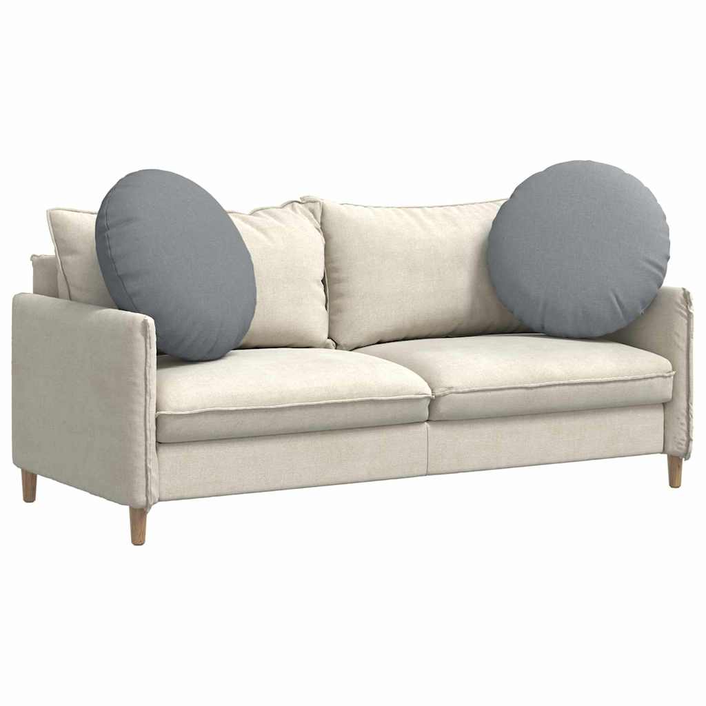 Cuscini per Seduta 2 pcs Grigio chiaro Ø80 x 29 cm Tessuto