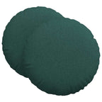 Cuscini per Seduta 2 pcs Verde Scuro Ø80 x 29 cm Tessuto