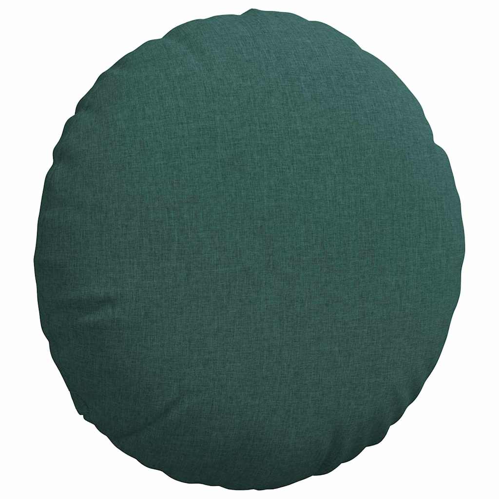 Cuscini per Seduta 2 pcs Verde Scuro Ø80 x 29 cm Tessuto