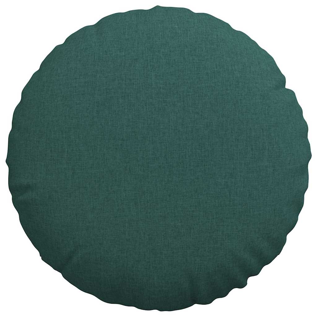Cuscini per Seduta 2 pcs Verde Scuro Ø80 x 29 cm Tessuto