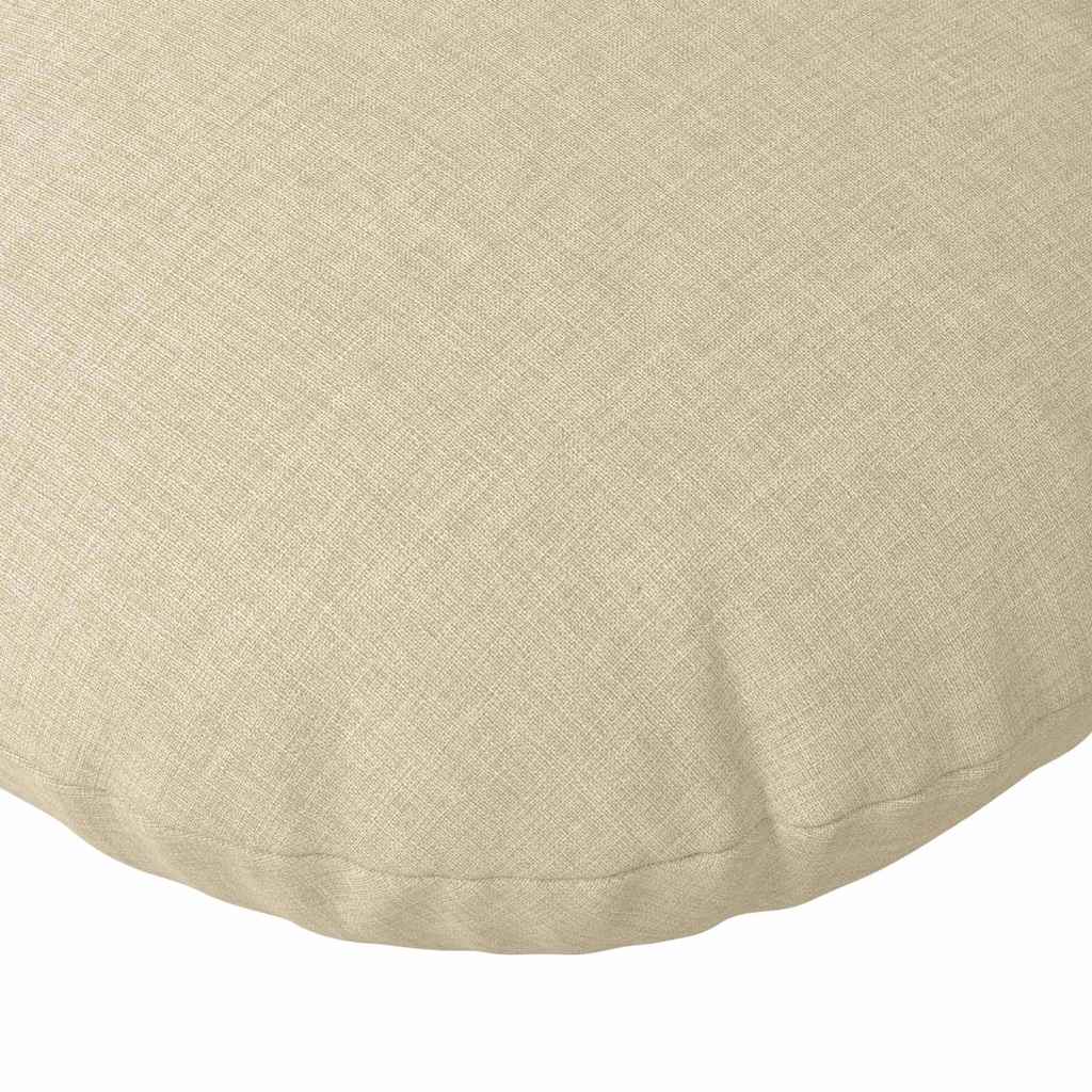 Cuscini per Seduta 2 pcs Crema Ø80 x 29 cm Tessuto