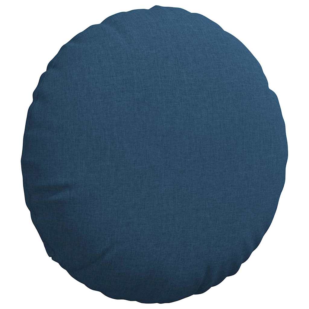 Cuscini per Seduta 2 pcs Blu Ø80 x 29 cm Tessuto