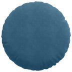 Cuscini per Seduta 2 pcs Blu Ø 80 x 29 cm Velluto