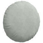 Cuscini per Seduta 2 pcs Grigio chiaro Ø 40 x 13 cm Velluto