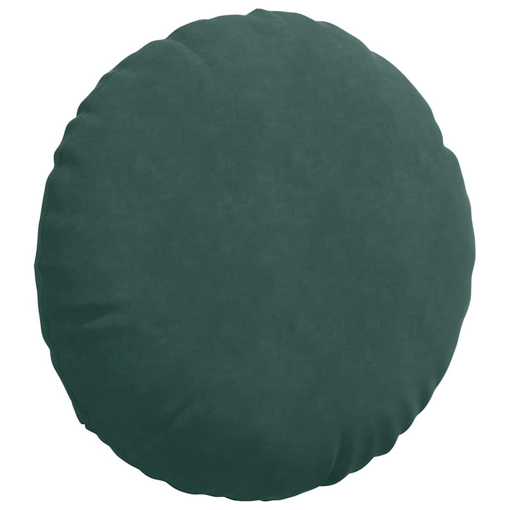 Cuscini per Seduta 2 pcs Verde Scuro Ø 80 x 29 cm Velluto