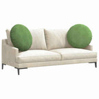 Cuscini per Seduta 2 pcs Verde chiaro Ø 40 x 13 cm Velluto