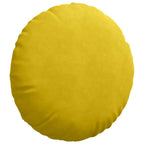Cuscini per Seduta 2 pcs Giallo Ø 80 x 29 cm Velluto