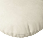 Cuscini per Seduta 2 pcs Crema Ø 80 x 29 cm Velluto