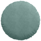 Cuscini per Seduta 2 pcs Verde Mare Ø 40 x 13 cm Velluto