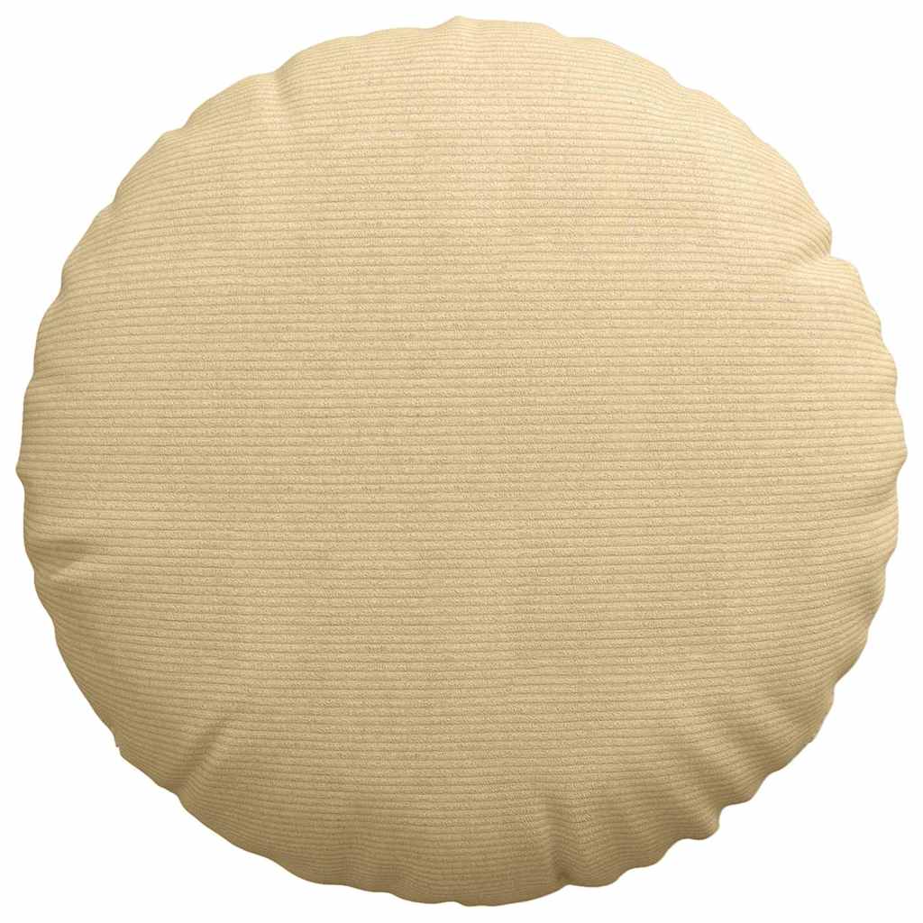 Cuscini per Seduta 2 pcs Grigio Verde Ø 80 cm Tessuto in Cords