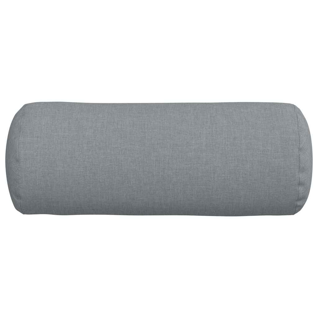 Cuscini a rullo 2 pcs Grigio chiaro Ø 15 x 40 cm Tessuto