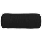 Cuscini a rullo 2 pcs Nero Ø 15 x 40 cm Tessuto