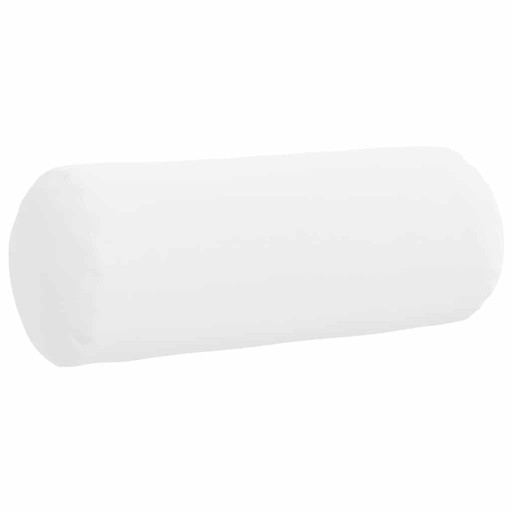 Cuscini a rullo 2 pcs Bianco Ø 15 x 40 cm Tessuto