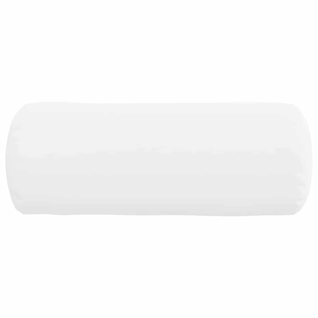 Cuscini a rullo 2 pcs Bianco Ø 15 x 40 cm Tessuto