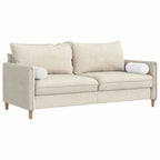 Cuscini a rullo 2 pcs Bianco Ø 15 x 40 cm Tessuto