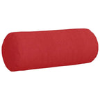 Cuscini a rullo 2 pcs Rosso Ø 15 x 40 cm Tessuto