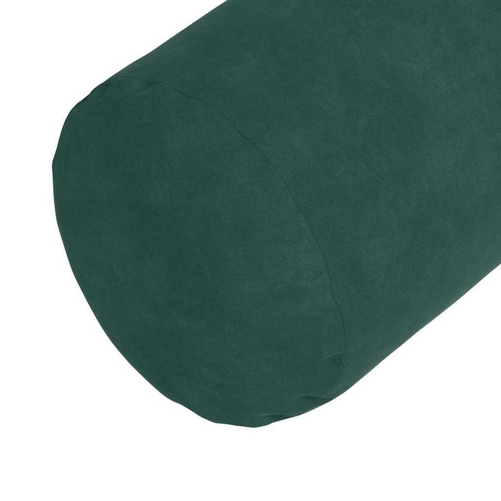 Cuscini a rullo 2 pcs Verde Scuro Ø 15 x 40 cm Tessuto in Cords