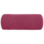 Cuscini a rullo 2 pcs Rosso Vino Ø 15 x 40 cm Tessuto in Cords