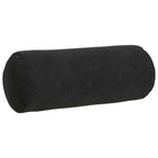 Cuscini a rullo 2 pcs Nero Ø 15 x 40 cm Tessuto in Cords
