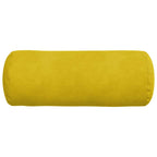 Cuscini a rullo 2 pcs Giallo Ø 15 x 40 cm Tessuto in Cords