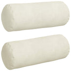 Cuscini a rullo 2 pcs Crema Ø 15 x 40 cm Tessuto in Cords
