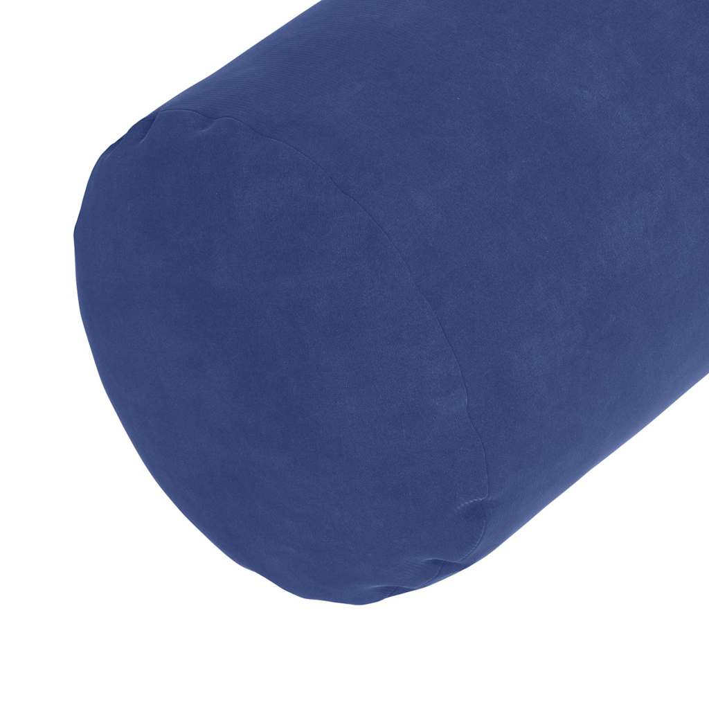 Cuscini a rullo 2 pcs Blu Polizia Ø 15 x 40 cm Tessuto in Cords