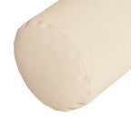 Cuscini a rullo 2 pcs Beige Ø 15 x 40 cm Tessuto in Microfibra