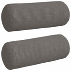 Cuscini a rullo 2 pcs Grigio chiaro Ø 15 x 40 cm