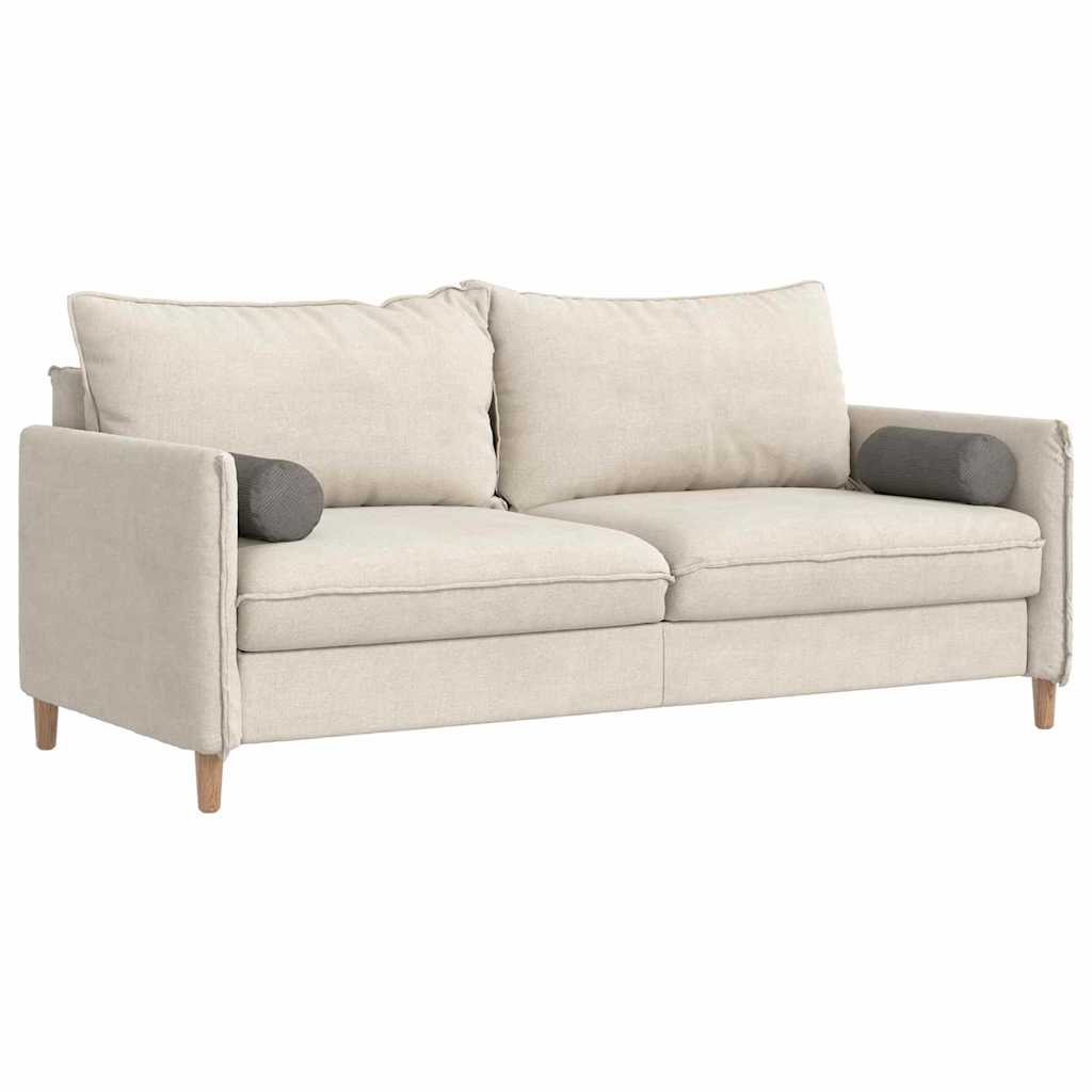 Cuscini a rullo 2 pcs Grigio chiaro Ø 15 x 40 cm