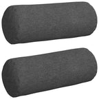 Cuscini a rullo 2 pcs Grigio scuro Ø 15 x 40 cm