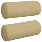 Cuscini a rullo 2 pcs Grigio Verde Ø 15 x 40 cm