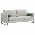 Cuscini a rullo 2 pcs Verde Scuro Ø 15 x 40 cm Tessuto in Cords