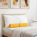 Cuscini a rullo 2 pcs Giallo Chiaro Ø 15 x 40 cm