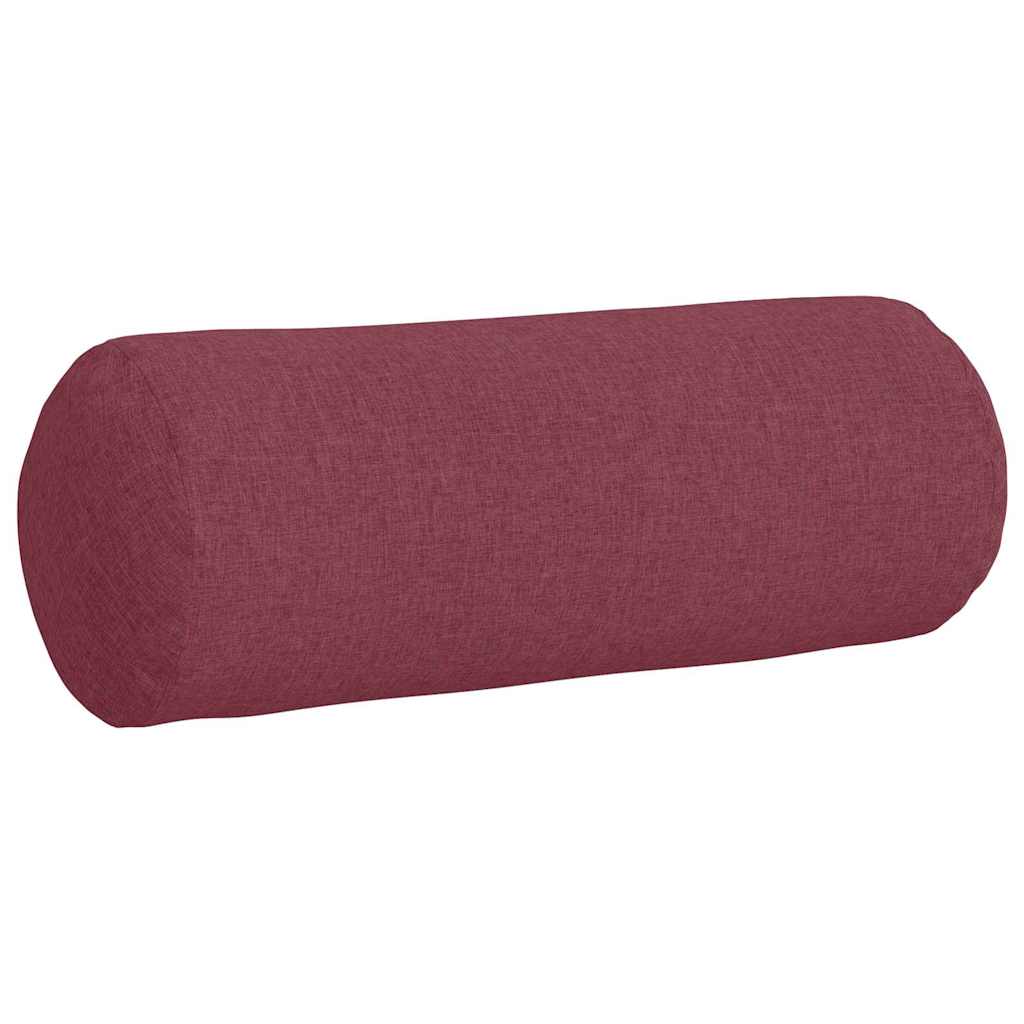 Cuscini a rullo 2 pcs Rosso Vino Ø 25 x 70 cm Tessuto