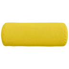 Cuscini a rullo 2 pcs Giallo Chiaro Ø 25 x 70 cm Tessuto