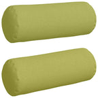 Cuscini a rullo 2 pcs Verde chiaro Ø 25 x 70 cm Tessuto