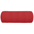 Cuscini a rullo 2 pcs Rosso Ø 25 x 70 cm Tessuto