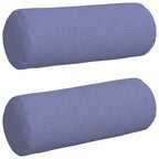 Cuscini a rullo 2 pcs Blu jeans Ø 25 x 70 cm Tessuto