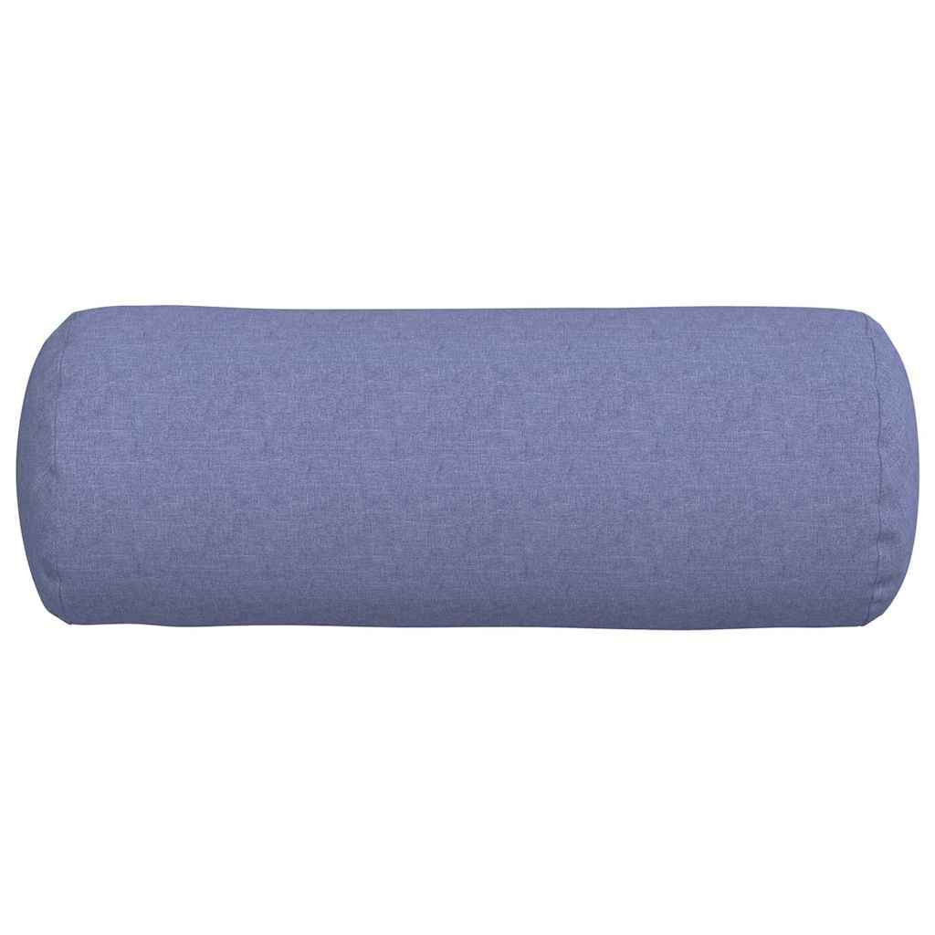 Cuscini a rullo 2 pcs Blu jeans Ø 25 x 70 cm Tessuto