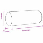 Cuscini a rullo 2 pcs Rosa Ø 25 x 70 cm Tessuto in Cords