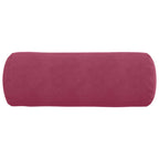 Cuscini a rullo 2 pcs Rosso Vino Ø 25 x 70 cm Tessuto in Cords