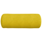 Cuscini a rullo 2 pcs Giallo Ø 25 x 70 cm Tessuto in Cords