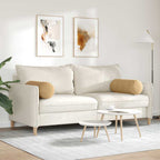 Cuscini a rullo 2 pcs Marrone Ø 25 x 70 cm Tessuto in Cords
