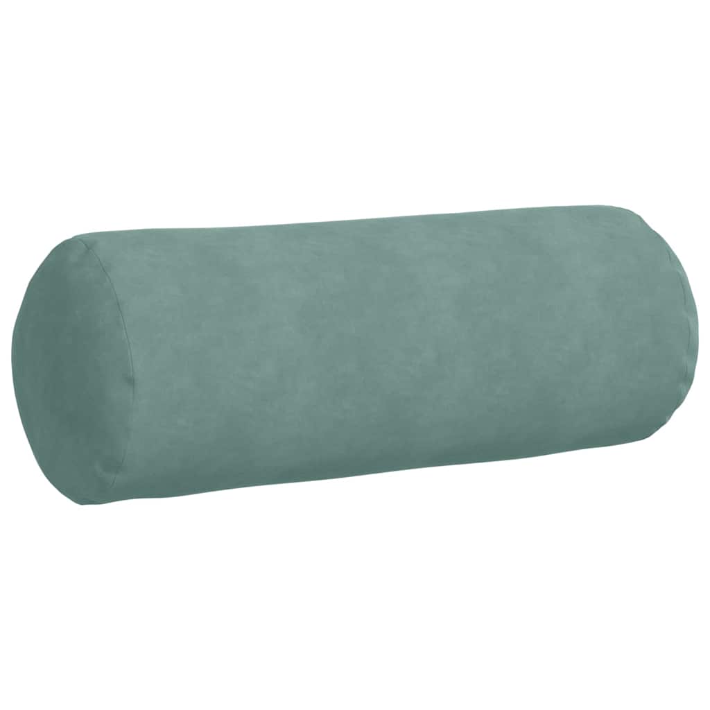 Cuscini a rullo 2 pcs Verde Mare Ø 25 x 70 cm Tessuto in Cords
